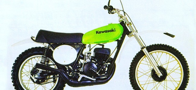 De eerste Kawasaki in de motorcross