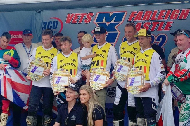 L’équipe de Belgique gagne le Vets MXdN à Farleigh Castle