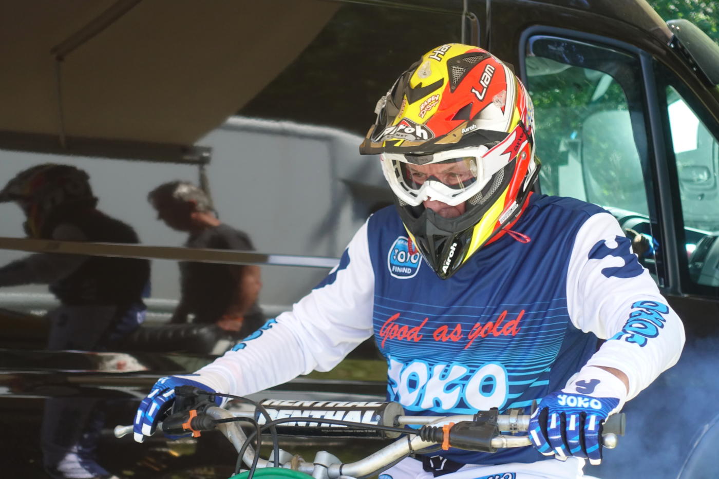 Harry Everts rijdt Internationale motocross in Stříbro MX Vintage